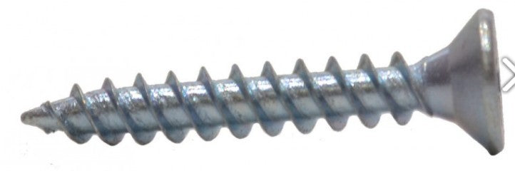 1" x 7 ZP Twin Thread Woodscrews Countersunk (Pack of 17)