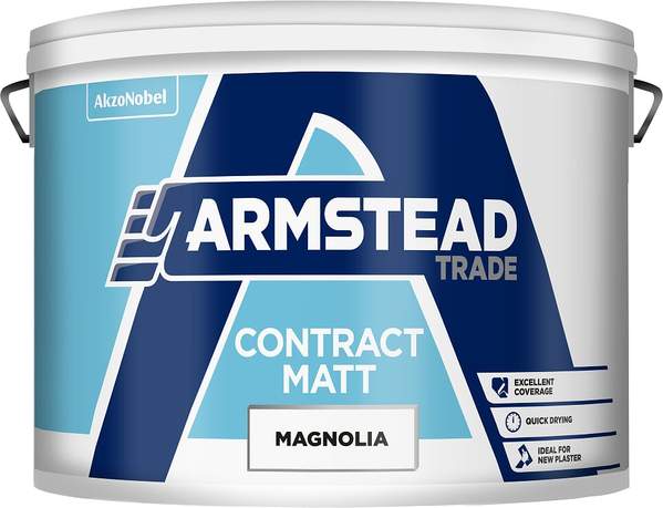 Armstead Trade Contract Matt Magnolia 10 Litre