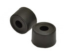 35mm Black Plastic Door Stops (Pack of 2)