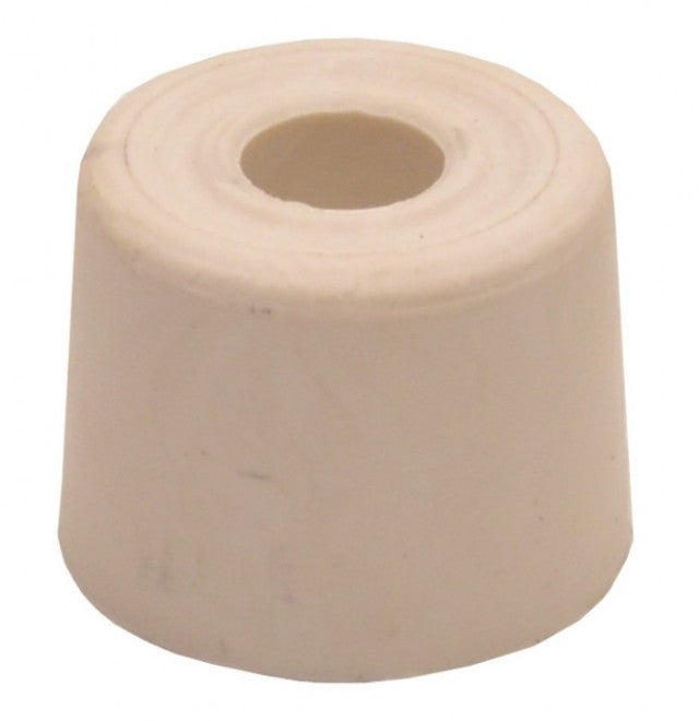 35mm White Plastic Door Stops (Pack of 2)