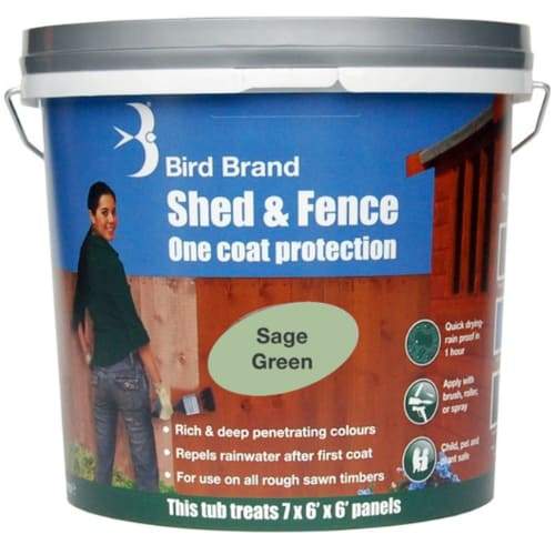 5 Litre Shed & Fence Stain OCP Sage Green