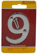 75mm (3") CP Victorian No 9 Door Number