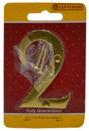 75mm (3") PB Victorian No 2 Door Number