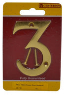75mm (3") PB Victorian No 3 Door Number