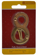 75mm (3") PB Victorian No 8 Door Number