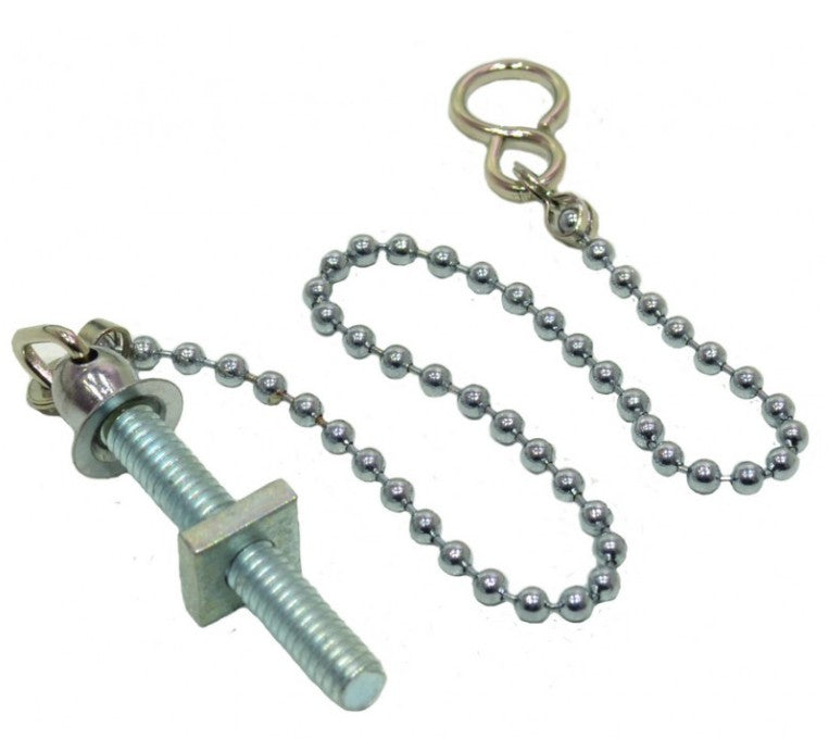 12" Chrome Basin Chain With Stay