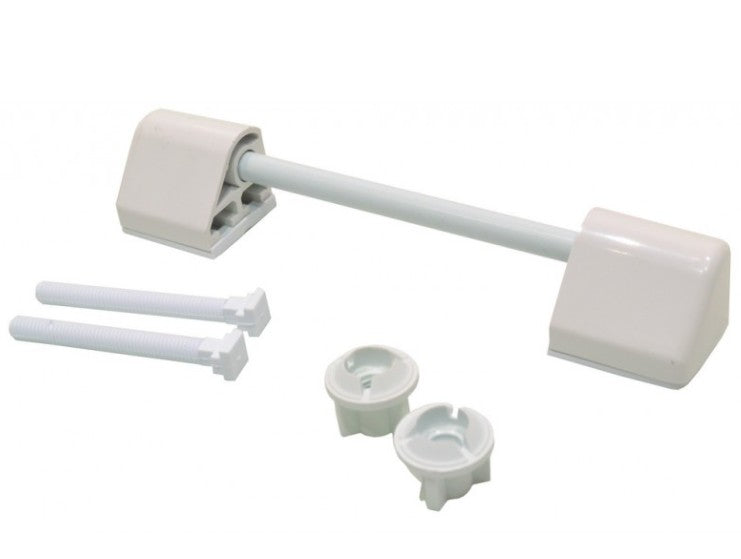 White Plastic Toilet Seat Hinges