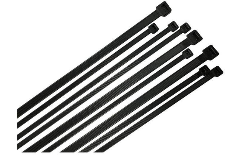 3.6x200mm Nylon Cable Tie Black (Bag of 100)
