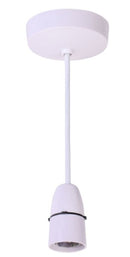 6" Pendant with White Base - T2 Rated