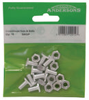 M6 x 11mm Cropped Head Greenhouse Bolts (Pack of 10)