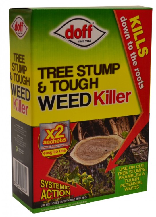 Doff Tree Stump & Tough Weedkiller - 2 x 80ml sachets