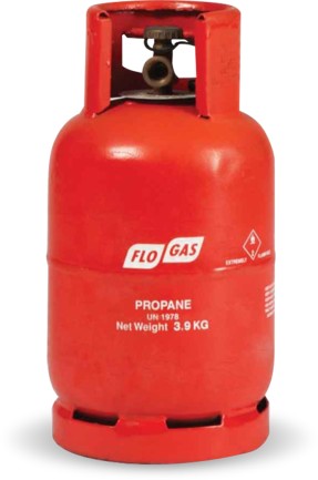 Flo Gas 3.9kg Propane Gas Cylinder-Flogas Bottle Exchange Req