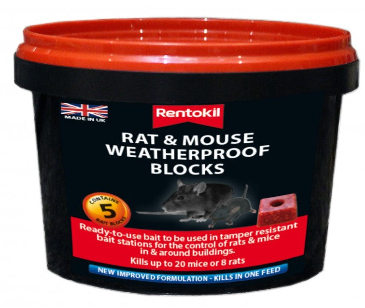 Rentokil Mouse & Rat Weatherproof Blocks