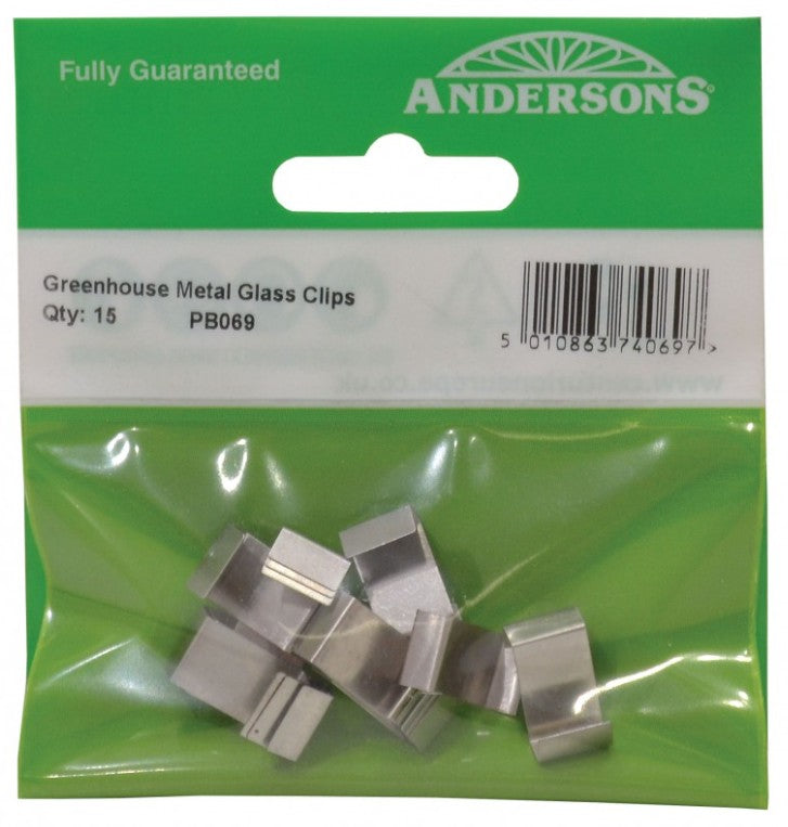 12mm x 9mm Pre-Formed Lap Z Greenhouse Clips (Pack of 15)