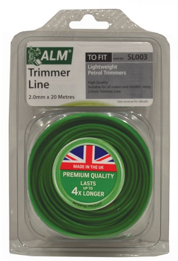 SL003 ALM 2mm x 20m Green Trimmer Line