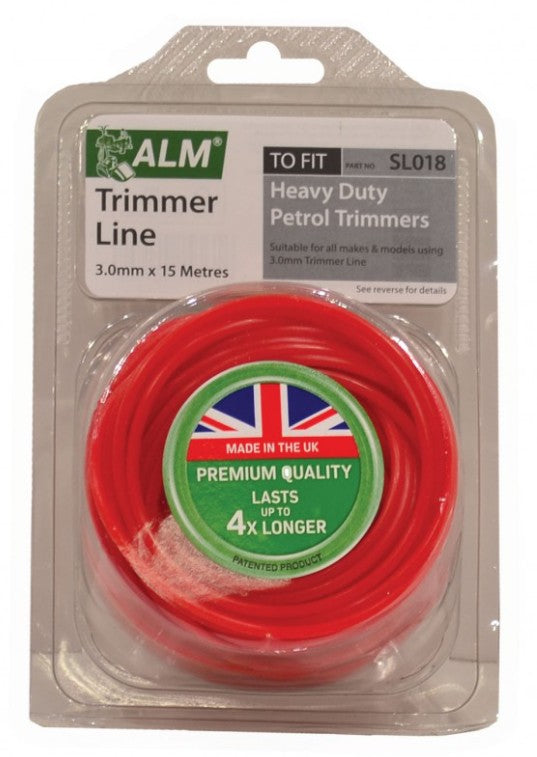 SL018 ALM 3mm x 15m Red Trimmer Line