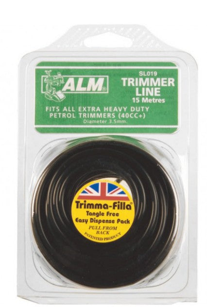 SL019 ALM 3.5mm x 15m Black Trimmer Line