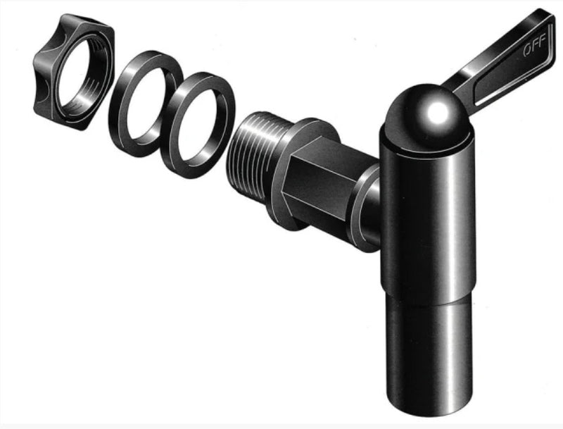 Harcostar Fastflow Water Butt Tap Black