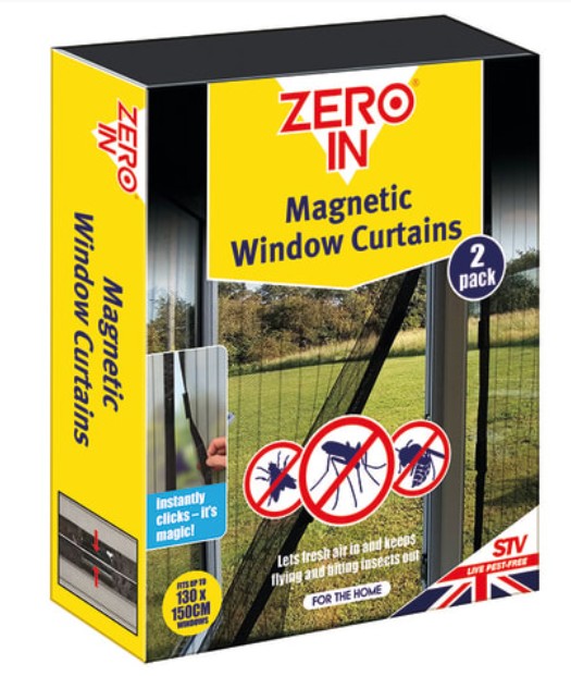 STV Magnetic Insect Window Curtain x 2