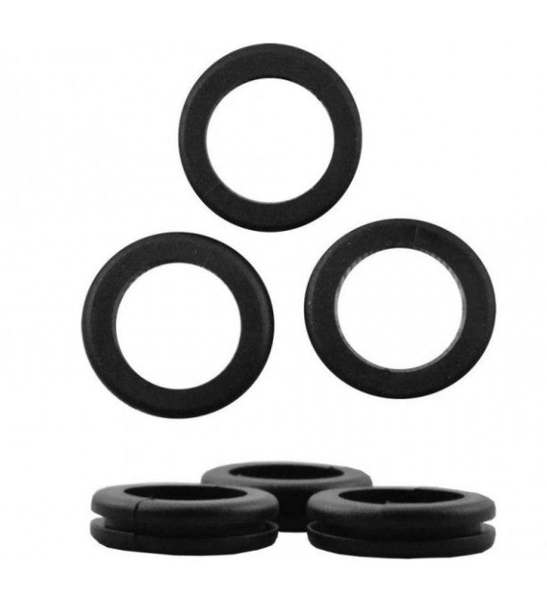 20mm Open Rubber Grommets Pk 4