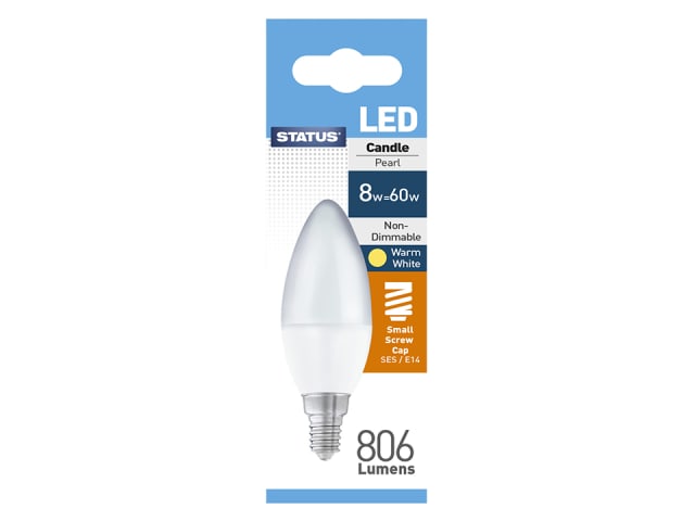 Candle LED 8W/60W Small Edison Screw