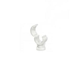 Talon 15mm Single Hinged Pipe Clip Single White