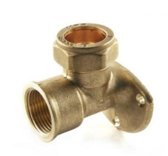 22mm Wall / Back Plate Elbow 22mm x 3/4"