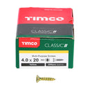 Classic Screw 4.0 x 20mm Box of 200