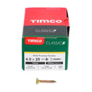 Classic Screw 4.0 x 25mm Box of 200