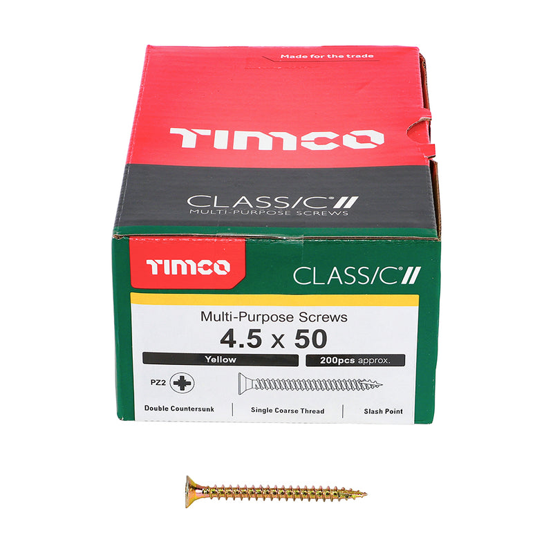 Classic Screw PZ2 Box of 200 4.5 x 50mm