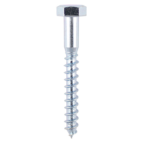 Coach Screw BZP Pack of 40 8.0 x 100mm