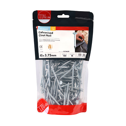 Clout Nail - Galvanised 65mm x 3.75 - 1Kg