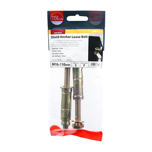 Anchor Bolt - M10:50L (M10 x 110) Pack of 2
