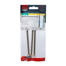 MultiFix Concrete Screw - ZYP 7.5 x 120mm Pack of 3