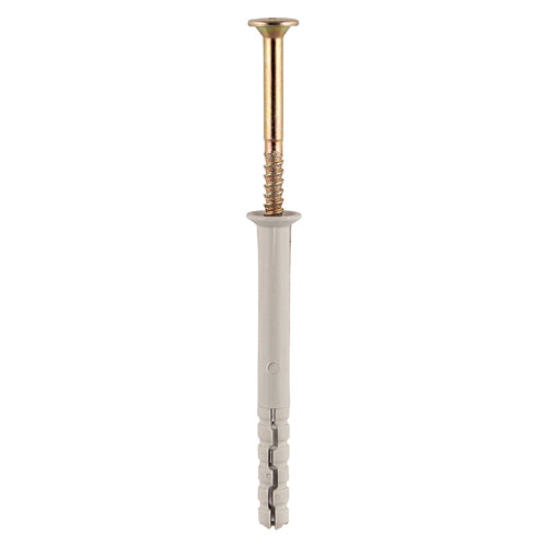 Nylon Hammer Fixing - ZYP 8.0 x 100mm Pack of 8