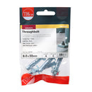 Throughbolt - BZP M8 x 50mm Pack of 4
