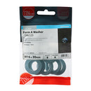 Form A Washer - BZP M16 Pack of 8