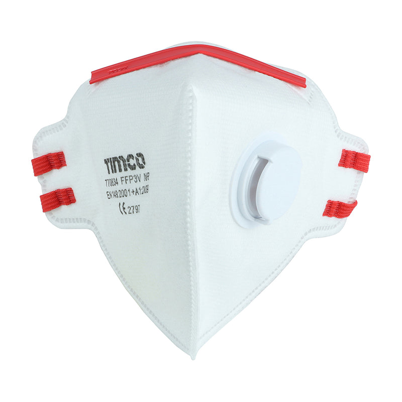 Timco FFP3 Fold Flat Masks with Valve x 3