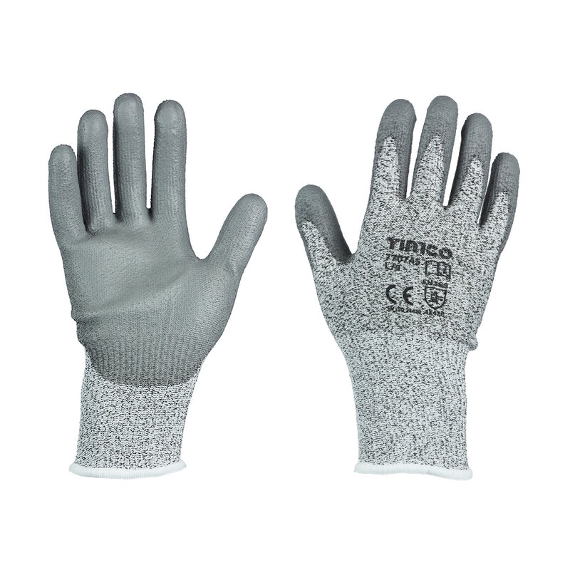Timco High Cut Gloves - PU Coated HPPE Fibre