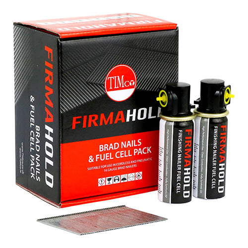 FirmaHold Collated Brad Nails & Fuel Cells -  Angled 16g x 50