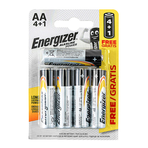 AA Energizer Alkaline Power Battery Pack 4
