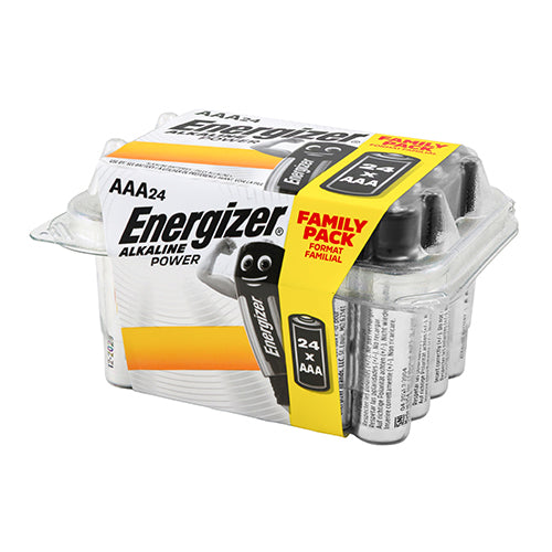 AAA Energizer Alkaline Power Battery Family Pack 24