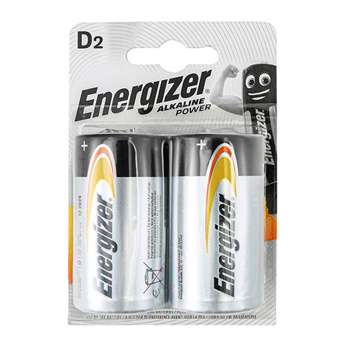 D Energizer Alkaline Power Battery Pack 2