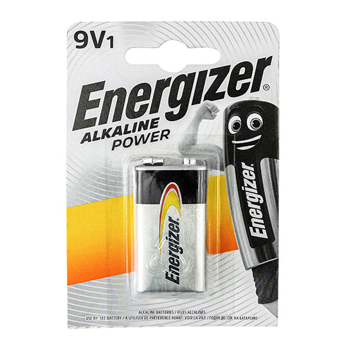 9V Energizer Alkaline Power Battery