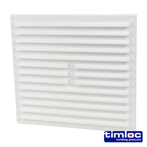 Timloc Louvre Grille Vent Flyscreen - White 242 x 242mm