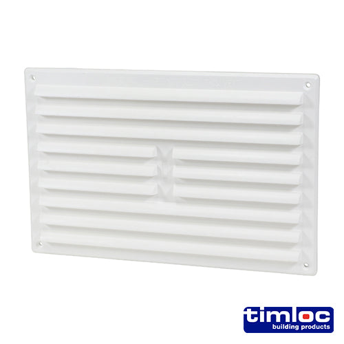 Timloc Louvre Grille Vent Flyscreen - White 242 x 165mm