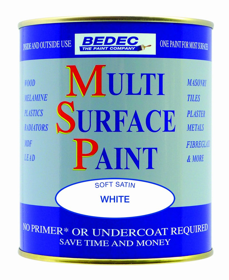 Bedec MSP Multi Surface Paint Satin White
