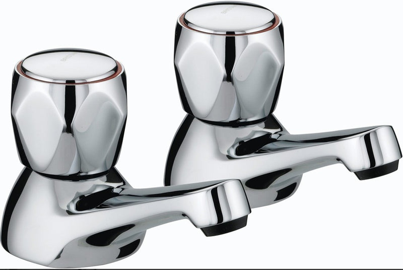 Bristan Club Bath Taps Chrome 3/4"