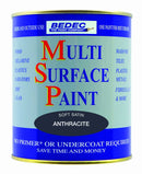 Bedec MSP Multi Surface Paint Satin Anthracite 750ml