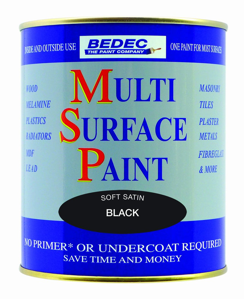Bedec MSP Multi Surface Paint Satin Black